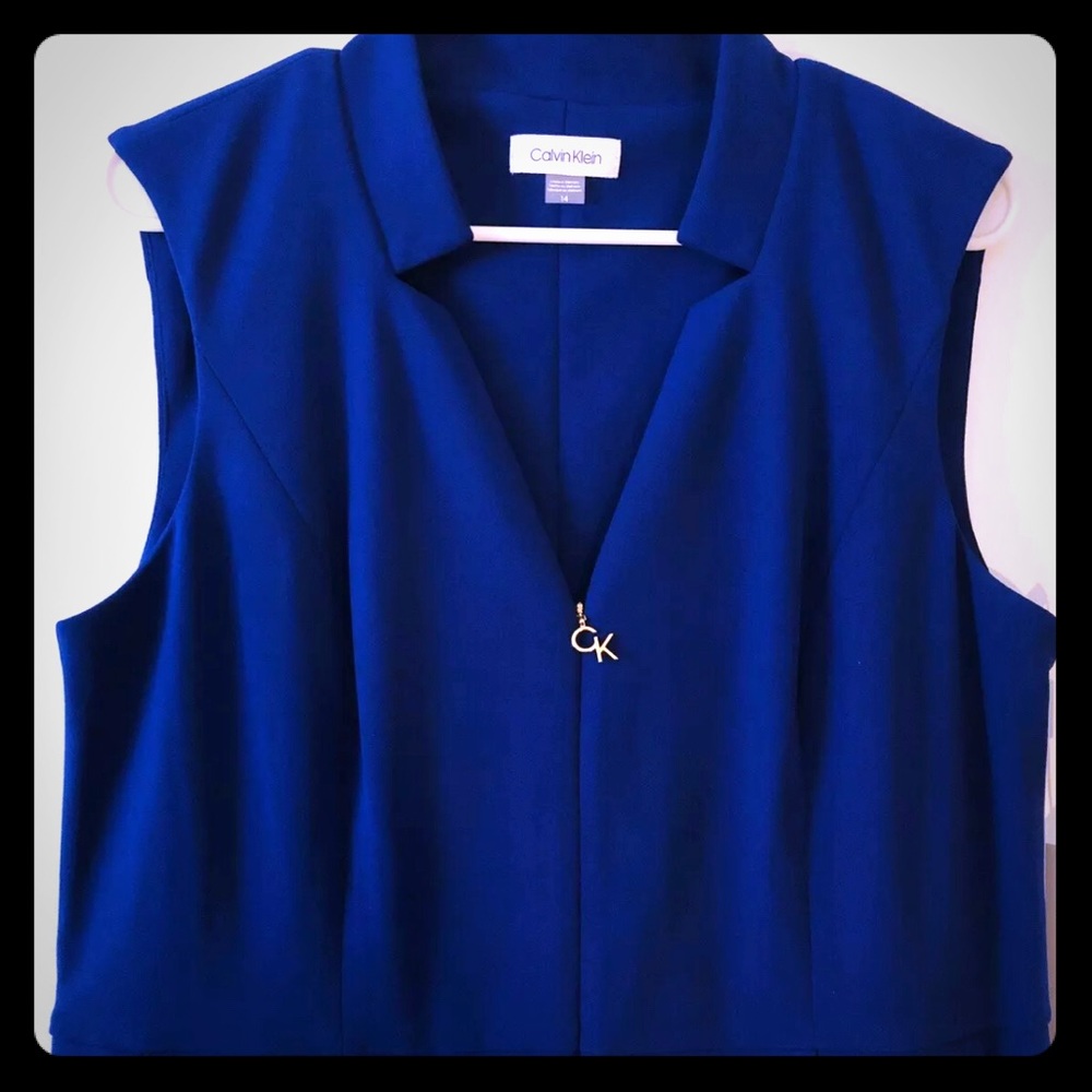 Women's Calvin Klein Sleeveless V Neck Jumpsuit